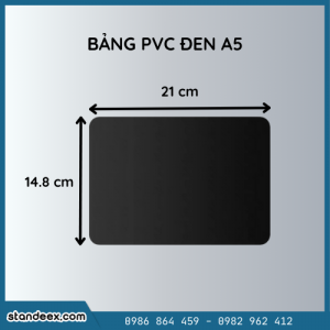 Bảng PVC đen A5