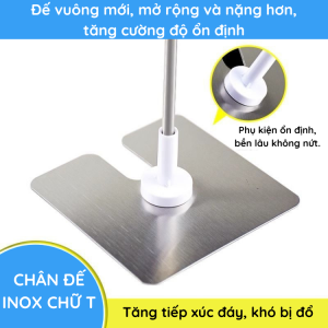 Giá treo inox chữ T, kệ treo poster chữ T