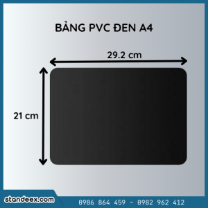 Bảng PVC đen A4