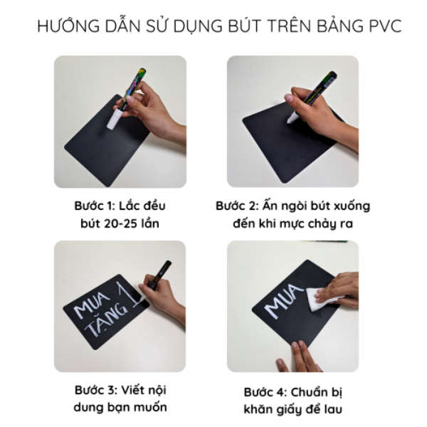 Bảng PVC đen A4