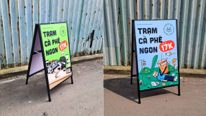 Standee chữ A 2 mặt - Quảng bá hiệu quả, trưng bày hiện đại