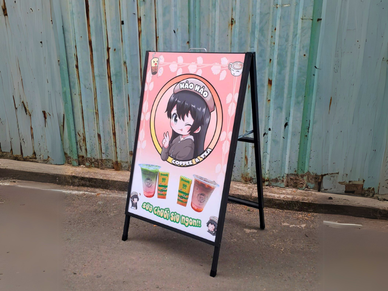 Standee chữ A 2 mặt - Quảng bá hiệu quả, trưng bày hiện đại