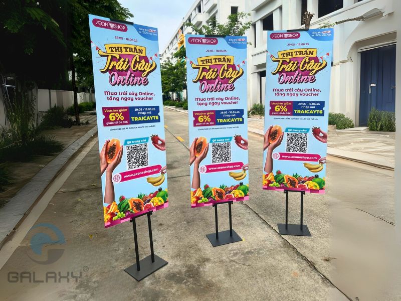 Kệ để tranh 2 mặt - Giải pháp trưng bày được AEON tin dùng