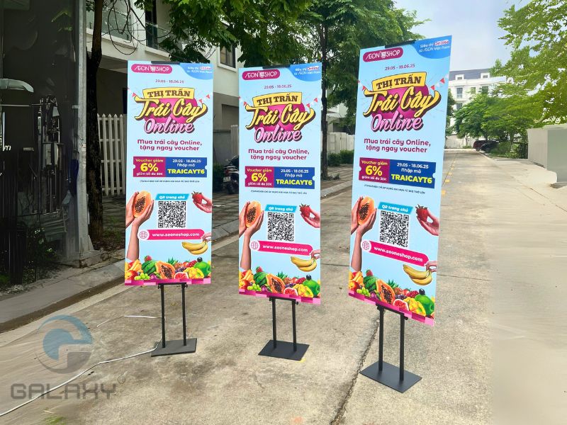 Kệ để tranh 2 mặt - Giải pháp trưng bày được AEON tin dùng