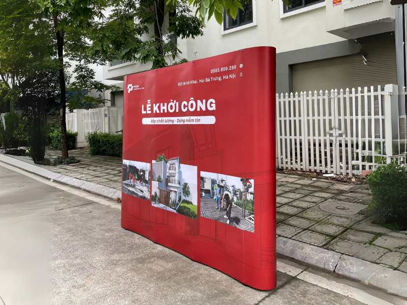 Xu hướng backdrop di động 2025: Gấp gọn, lắp nhanh, đẳng cấp sự kiện
