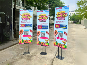 Kệ để tranh 2 mặt - Giải pháp trưng bày được AEON tin dùng