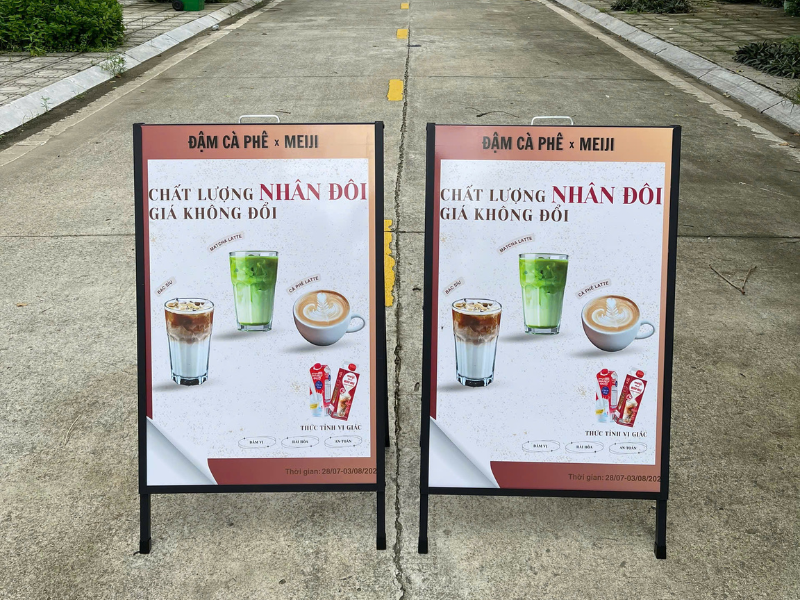 5 ưu điểm nổi bật khi sử dụng standee chữ A 1 mặt