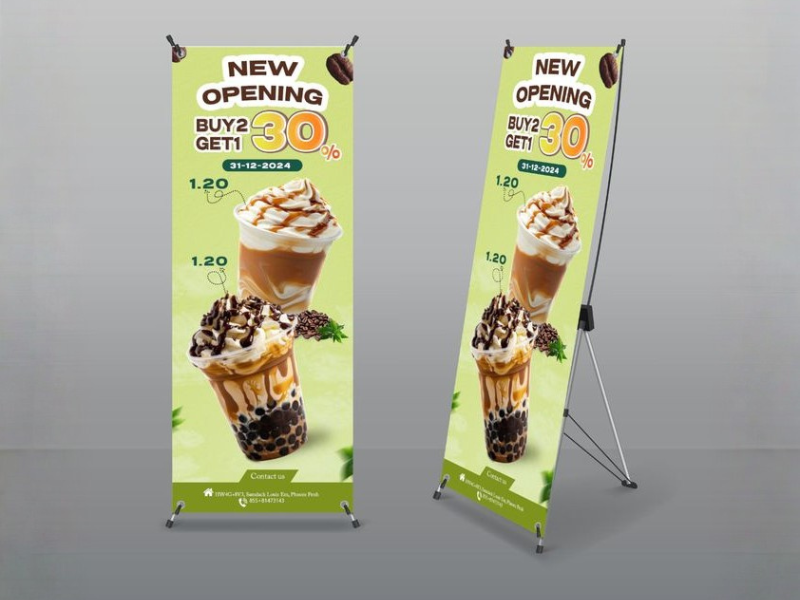 30+ mẫu standee quán cà phê giúp hút khách nhanh
