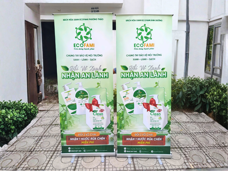 3 lợi ích của giá cuốn thay banner treo truyền thống