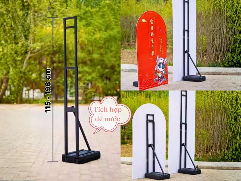 Standee mô hình đế nước: 5 lợi thế cho quảng cáo ngoài trời